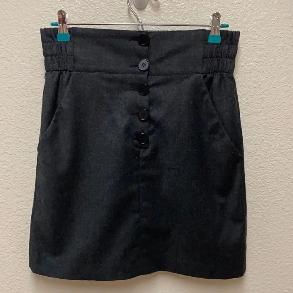 Stella McCartney Wool Button Front Pencil Skirt Size 4